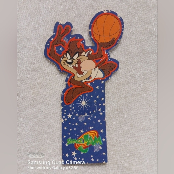 Warner Bros. | Other | Vintage Looney Tunes Space Jam Taz Bookmark ...